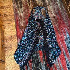 Flowy kimono swim cover up